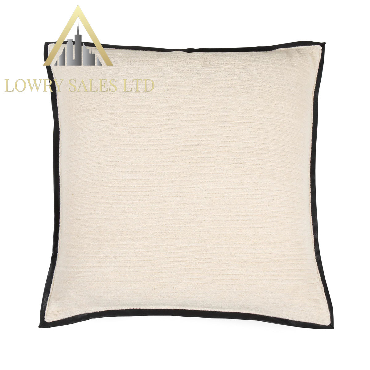 Leather Border Pillow